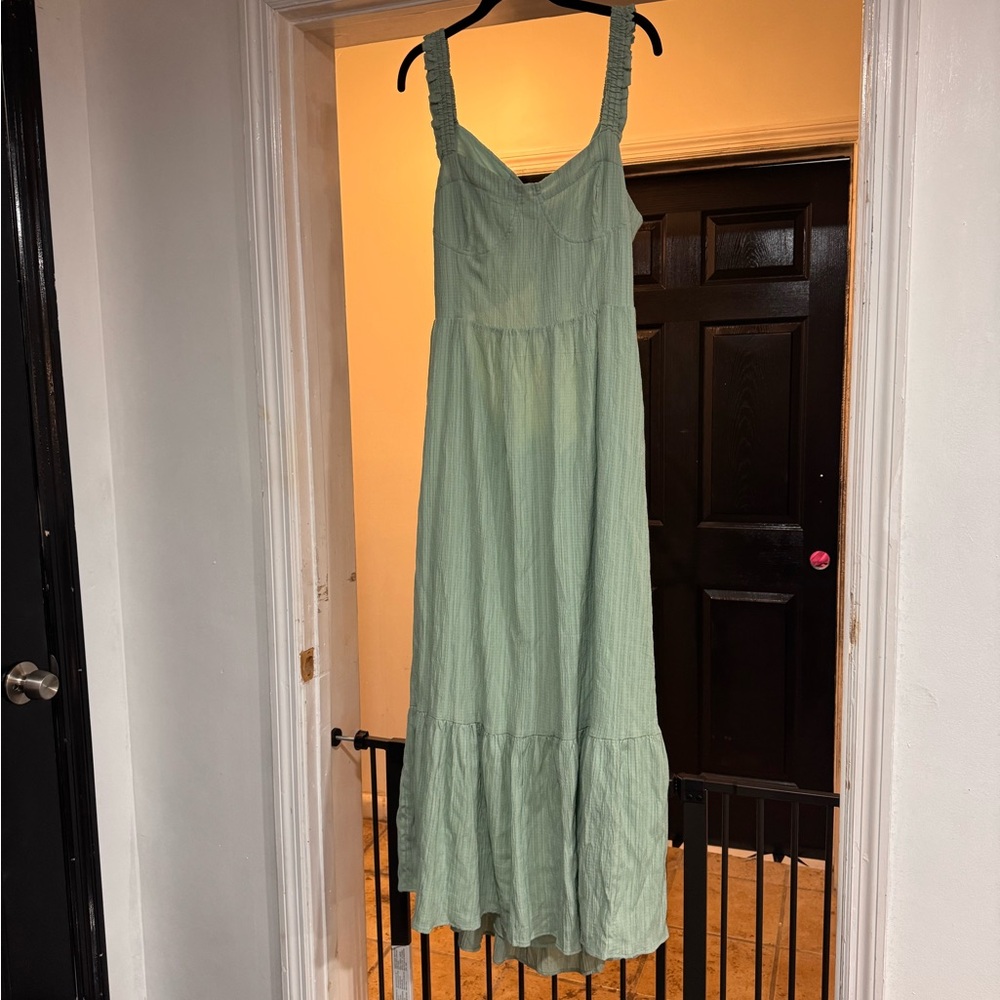 Summer Green Maxi Dress